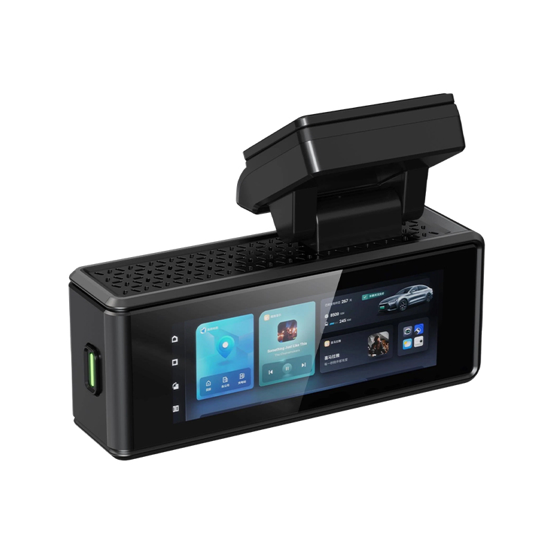 How does 4K dual dashcam achieve simultaneous front and rear recording?