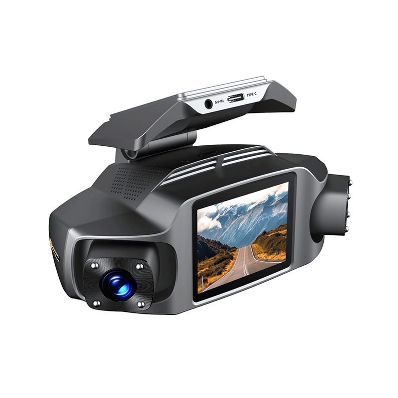 4 Channel Driving Recorder - front 2K and 1080P for Two Interior and One Rear Camera | 360°Full Protection | Interior Adjustable Lens