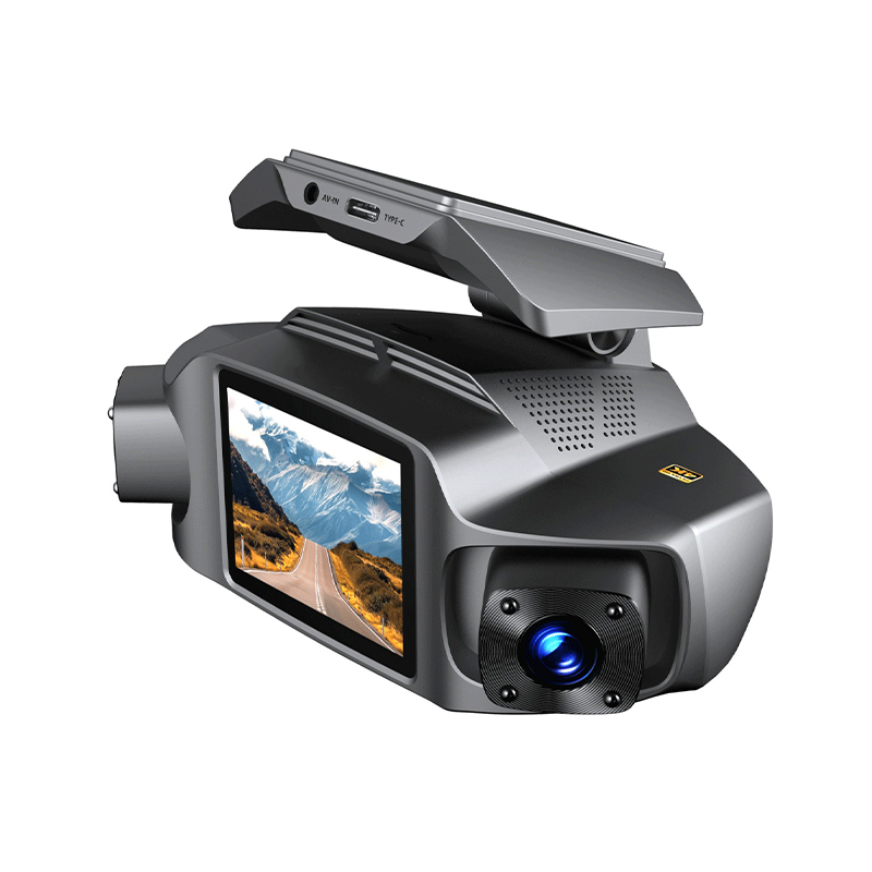 4 Channel Driving Recorder - front 2K and 1080P for Two Interior and One Rear Camera | 360°Full Protection | Interior Adjustable Lens