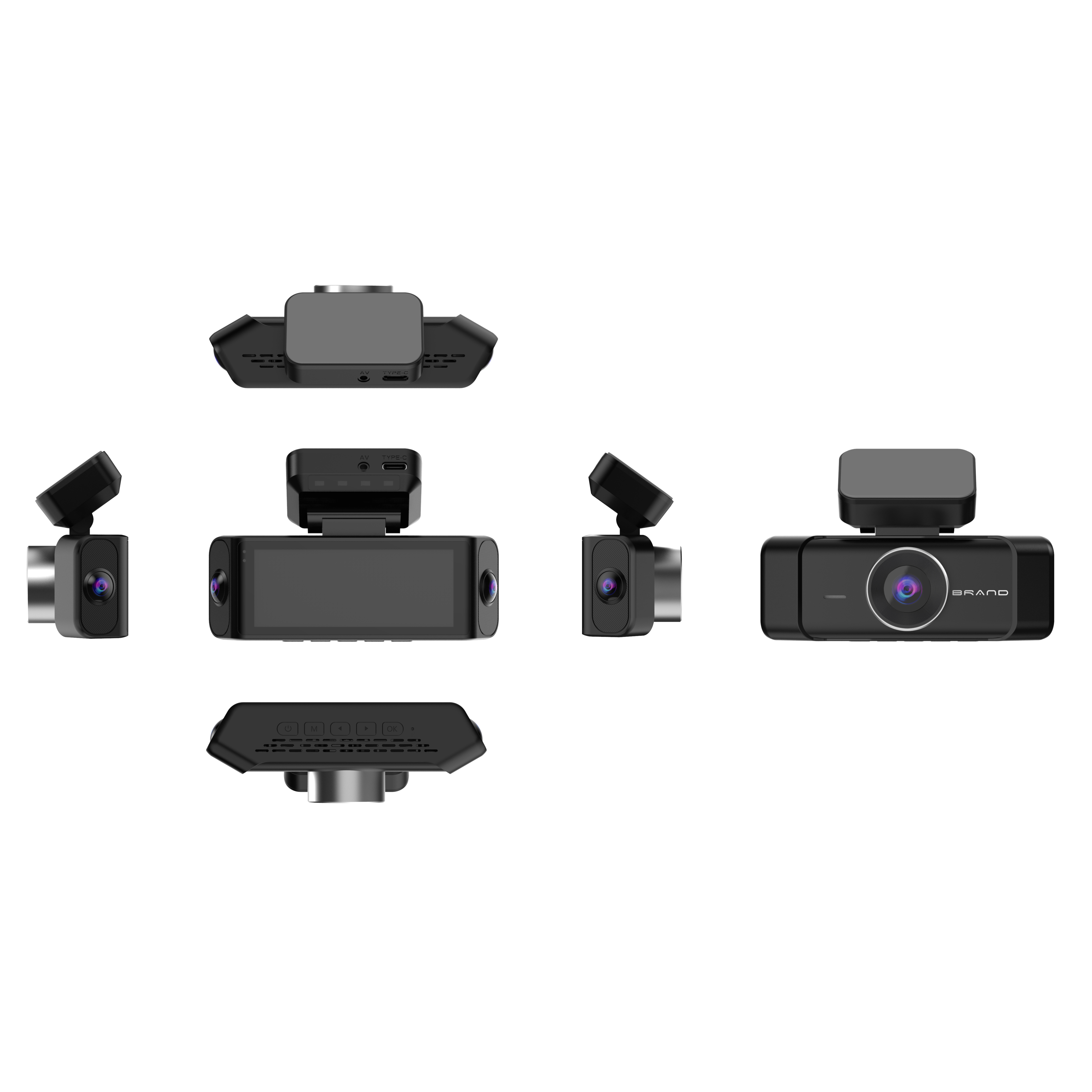 360˚ Full Coverage Car Dash Cam | 4-Channel 4K+FHD×3, Dual 170˚ Fish-eye Lens & Wi-Fi 6