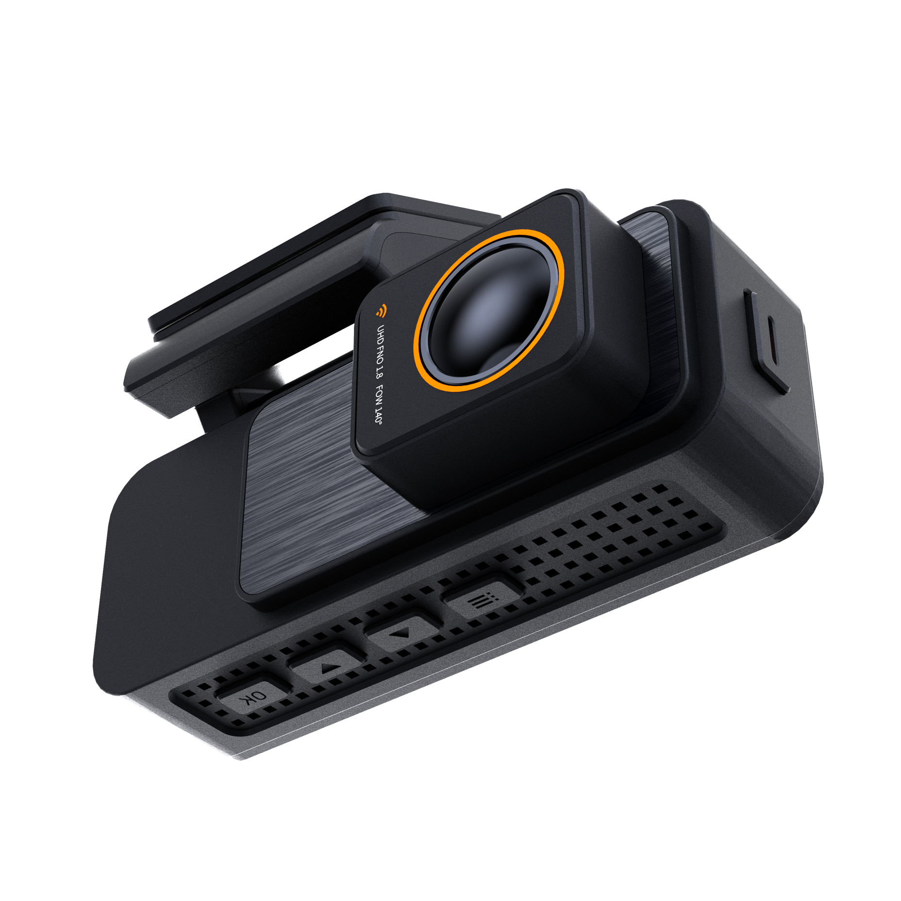 Lightweight Aluminum Dash Cam | 4K+2K Dual Lens with Adjustable Angle