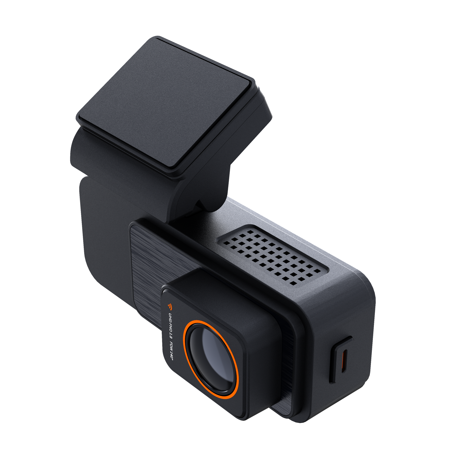 Lightweight Aluminum Dash Cam | 4K+2K Dual Lens with Adjustable Angle